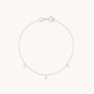 Diamond Bracelet in Solid Silver